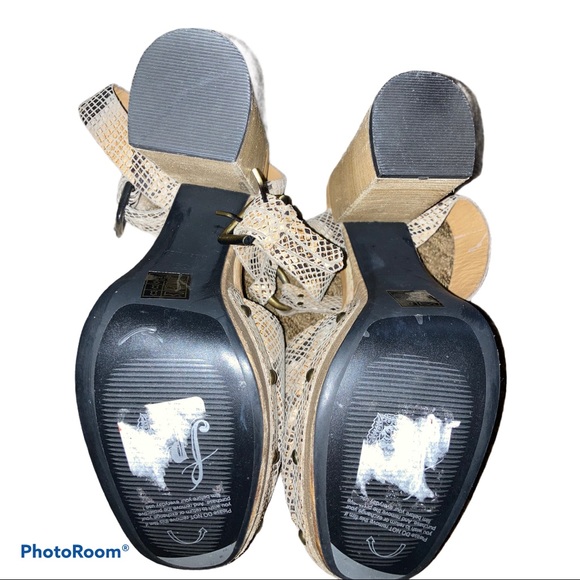 Free People Justine Snakeskin Platform Sandals - Picture 8 of 14